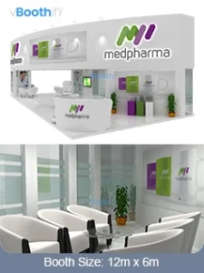 3D Model | Pharmaceutical Island Booth  | Dubai