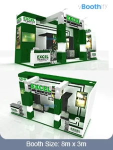 3D Model | Aerospace | Modular Booth | Dubai