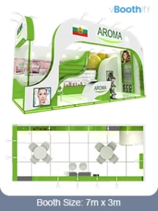 3D Model | Cosmetics Exhibition | Design Available